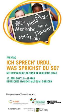 Dokumentbild Fachtag „Ich sprech‘ Urdu, was sprichst du so?“ Mehrsprachige Bildung in Sachsens Kitas